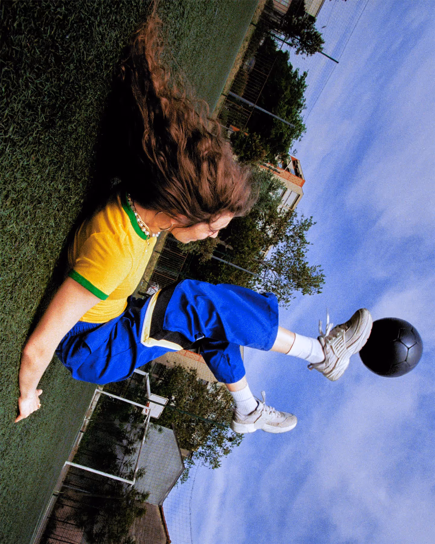 Editorial composition around Pola and Jordan Brand